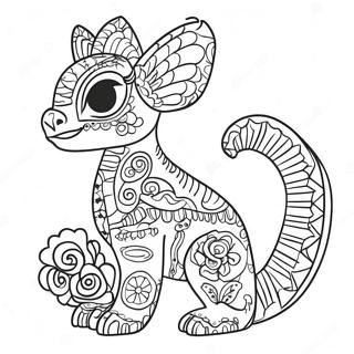 Pagina Para Colorear De Los Alebrijes Coloridos De Coco 57133-47464