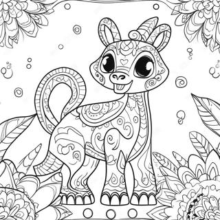 Pagina Para Colorear De Los Alebrijes Coloridos De Coco 57133-47530