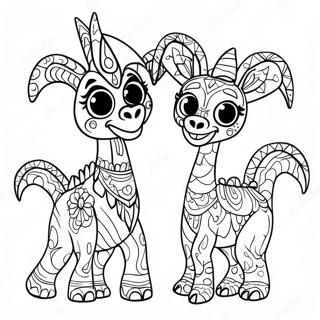 Pagina Para Colorear De Los Alebrijes Coloridos De Coco 57133-47532