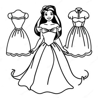 Pagina Para Colorear Del Vestido De Ariel 57142-47539