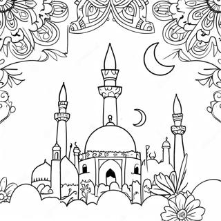 Pagina Para Colorear De Celebracion Festiva De Eid Al Adha 57233-47613