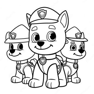 Paw Patrol Halloween Páginas Para Colorear