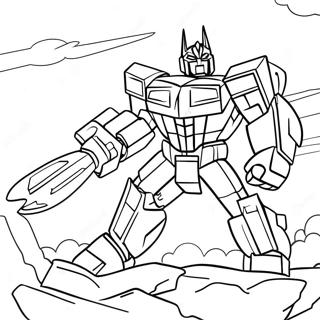 Pagina Para Colorear De Un Unicornio Transformers En Batalla 57284-47645