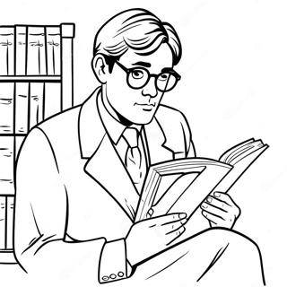 Pagina Para Colorear De Atticus Finch Leyendo Un Libro 57324-47677