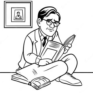 Pagina Para Colorear De Atticus Finch Leyendo Un Libro 57324-47678