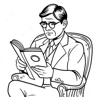 Pagina Para Colorear De Atticus Finch Leyendo Un Libro 57324-47680