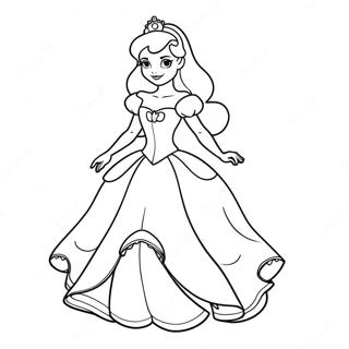 Pagina Para Colorear De Princesa Disney Encantadora 57445-47771