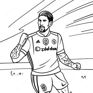 Pagina Para Colorear De Sergio Ramos En Accion 57615-47906