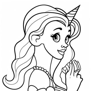 Pagina Para Colorear De Tatuajes De Princesas Disney Coloridas 57625-47912