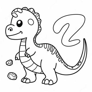 Pagina Para Colorear Del Alfabeto De Dinosaurios 57694-47958