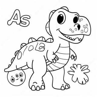 Pagina Para Colorear Del Alfabeto De Dinosaurios 57694-47959