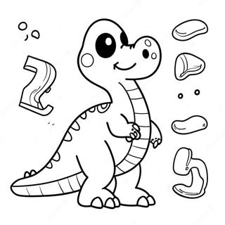 Pagina Para Colorear Del Alfabeto De Dinosaurios Colorido 57695-47966