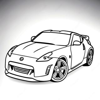 Nissan 370z Páginas Para Colorear