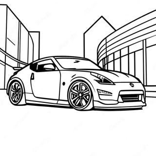 Pagina Para Colorear De Nissan 370z Deportivo 57844-48083