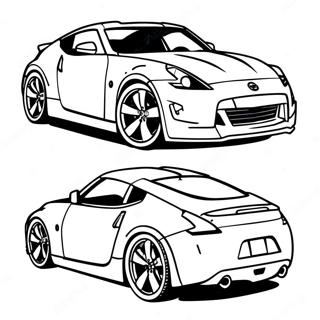 Pagina Para Colorear De Nissan 370z Deportivo 57844-48084