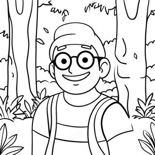 Waldo En Un Bosque Colorido Pagina Para Colorear 57935-48158