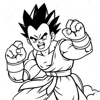 Pagina Para Colorear De Gohan En Pose De Batalla Epica 57945-48165