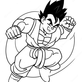 Pagina Para Colorear De Gohan En Pose De Batalla Epica 57945-48167