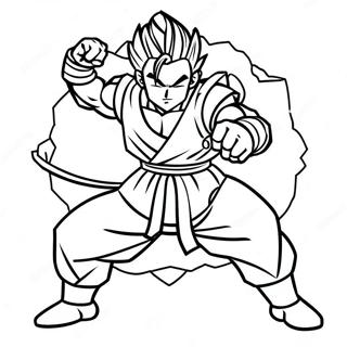 Pagina Para Colorear De Gohan En Pose De Batalla Epica 57945-48168