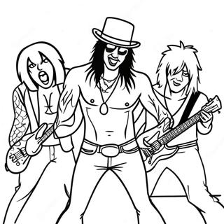 Motley Crue Páginas Para Colorear