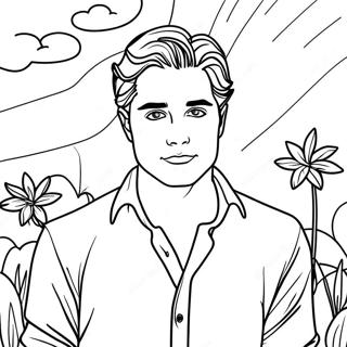 Pagina Para Colorear De Edward Cullen Brillando Al Sol 58055-48259