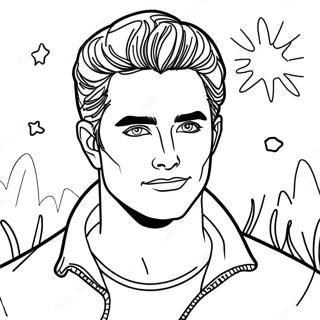 Pagina Para Colorear De Edward Cullen Brillando Al Sol 58055-48260