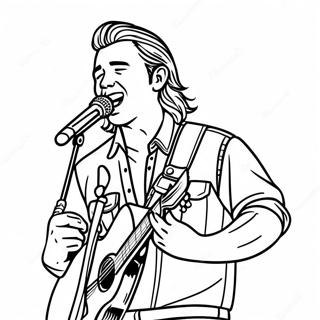 Pagina Para Colorear De Morgan Wallen Cantando En El Escenario 5805-4638