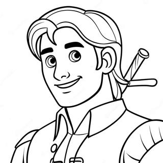 Pagina Para Colorear De Flynn Rider Aventurero 58095-48287