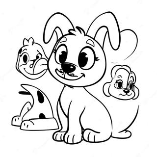 Pagina Para Colorear De Perros De Disney Juguetones 58115-48299