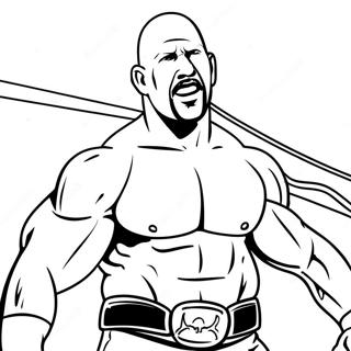 Pagina Para Colorear De Stone Cold Steve Austin En Accion 58135-48309