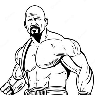 Pagina Para Colorear De Stone Cold Steve Austin En Accion 58135-48310