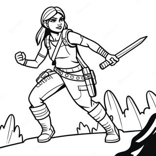 Pagina Para Colorear De Renegade Raider En Posicion De Batalla 58255-48414