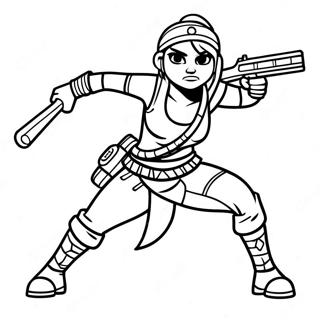 Pagina Para Colorear De Renegade Raider En Posicion De Batalla 58255-48415