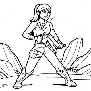 Pagina Para Colorear De Renegade Raider En Posicion De Batalla 58255-48416