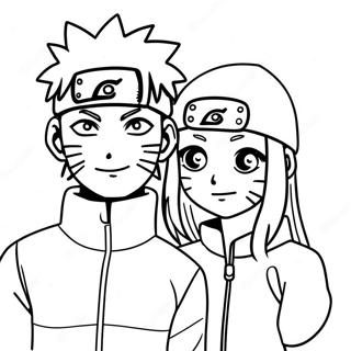 Pagina Para Colorear De Naruto Y Hinata 58364-48503