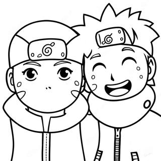 Naruto Y Hinata Páginas Para Colorear