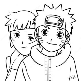 Pagina Para Colorear De Naruto Y Hinata Juntos De Forma Adorable 58365-48498