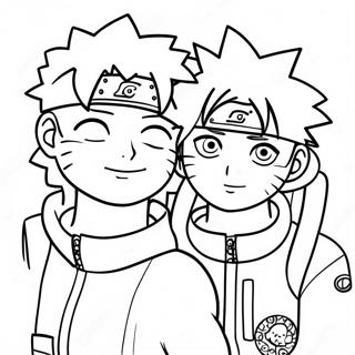 Pagina Para Colorear De Naruto Y Hinata Juntos De Forma Adorable 58365-48499