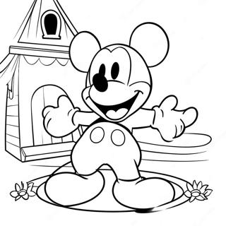 Pagina Para Colorear De La Aventura De Playhouse De Mickey Mouse 58486-48593