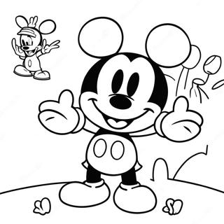 Pagina Para Colorear De La Aventura De Playhouse De Mickey Mouse 58486-48594