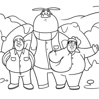 Fat Albert Páginas Para Colorear