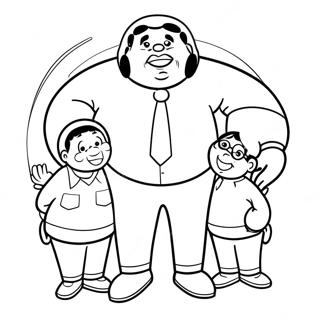 Pagina Para Colorear De Fat Albert Y Amigos 58646-48719