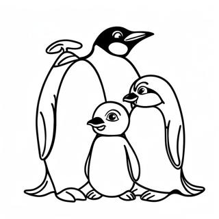 Pagina Para Colorear Familia De Pinguinos Emperadores Lindos 58716-48771