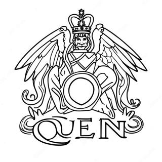 Pagina Para Colorear Logo De La Banda Queen 58755-48799