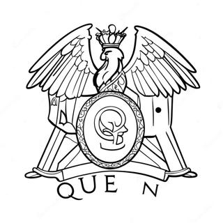 Pagina Para Colorear Logo De La Banda Queen 58755-48800