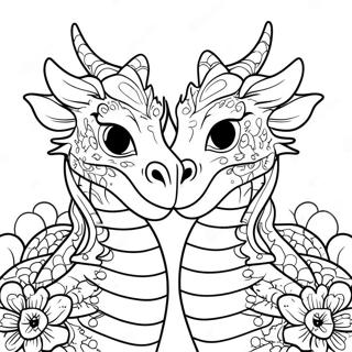 Pagina Para Colorear De Un Dragon De Dos Cabezas 58875-48906