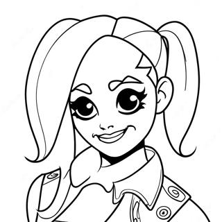 Pagina Para Colorear De Harley Quinn Simple 58975-48979