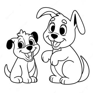 Pagina Para Colorear De Perros De Disney Juguetones 59347-49273