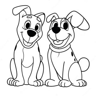 Pagina Para Colorear De Perros De Disney Juguetones 59347-49276