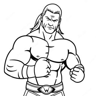 Pagina Para Colorear De Pose De Accion De Superestrella De Wwe 59357-49283